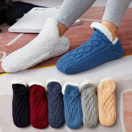 V-mond sokken-slippers: Comfort en warmte voor de winter 